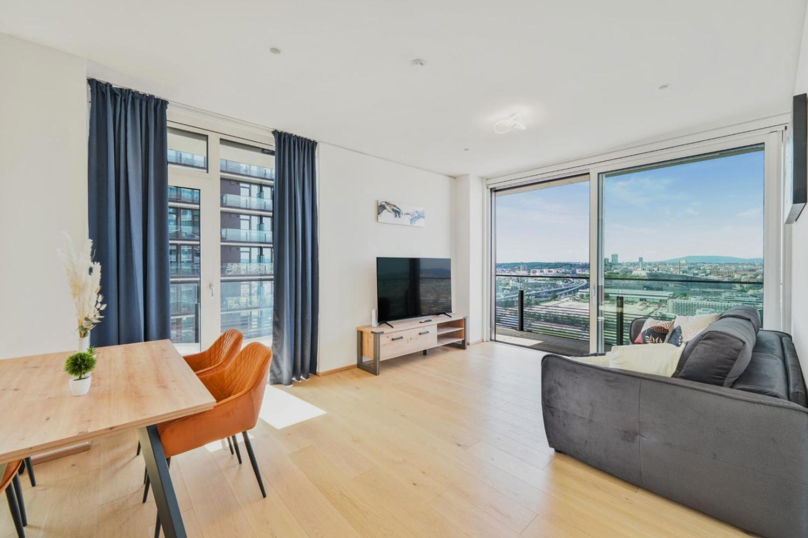 Luxury Penthouse I Rooftop Pool I Self Check-In Viena Exterior foto